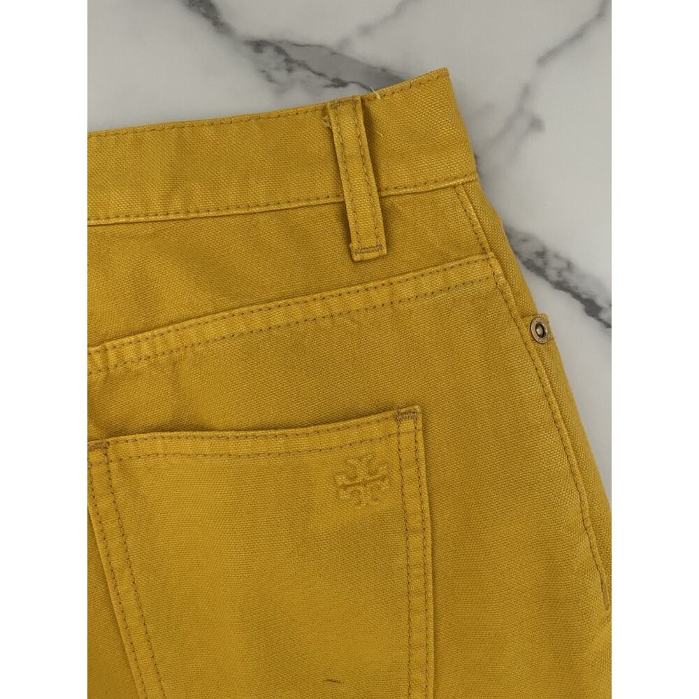 Tory Burch Jeans Boot-Cut Denim Pants Gold Crest Size 25 Preppy Designer chic - Picture 9 of 12